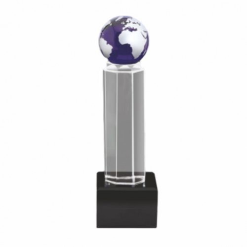 Acrylic Trophy with Globe 