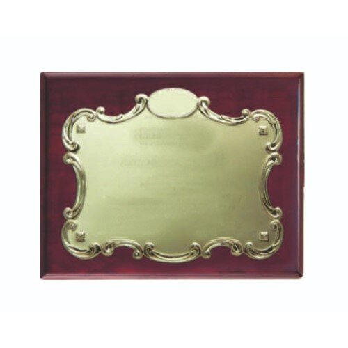 Wooden Plaque Memento with Metal Plate 