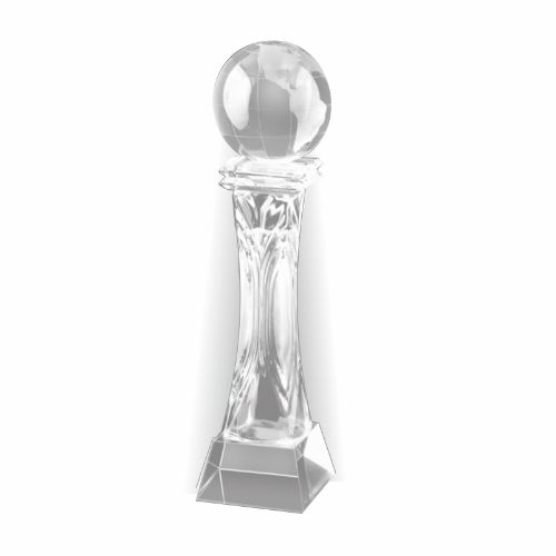 Crystal Globe Award Trophy 