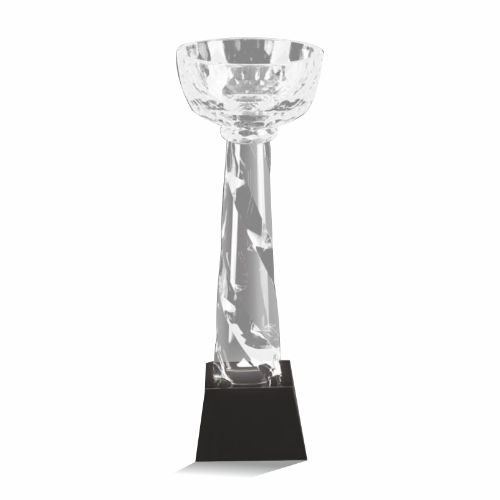 Delightful Crystal Trophy with Bowl 
