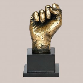 Customized Fist Resin Trophy