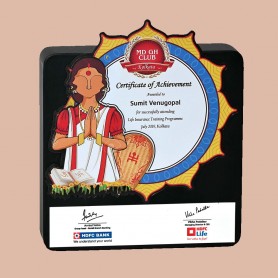 Kolkata Theme Block Plaque Award