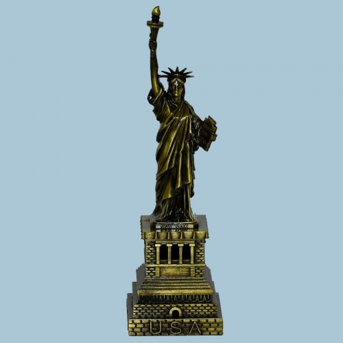 --New York Souvenir Replica Gift Collectible GRN 5" Statue Of Liberty 