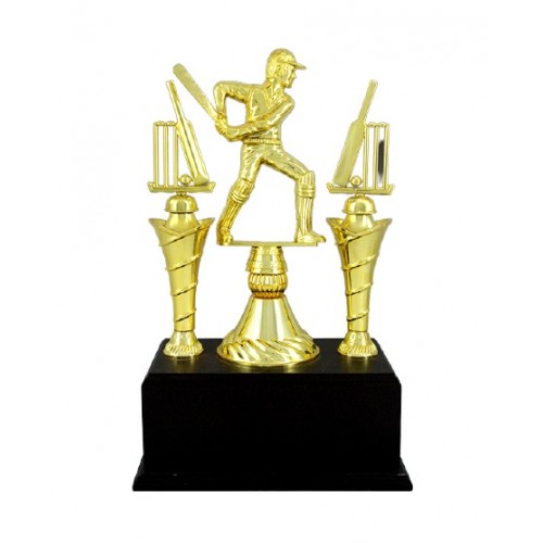Best Batsman Fiber Trophy with Stumps 