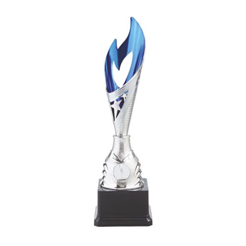 Blue Flame Silver Fibre Trophy 