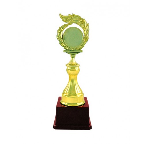Gold Badge Fiber Trophy 