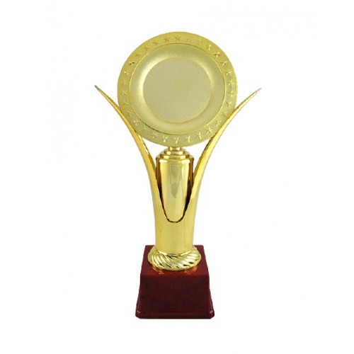 Gold Dish Floroushing Fiber Trophy 