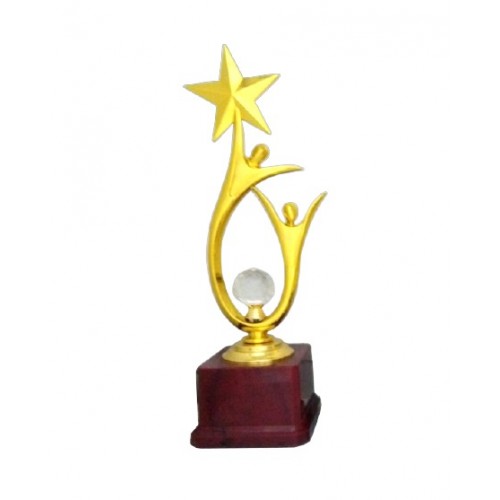 Joyful Star with Diamond Fiber Trophy 