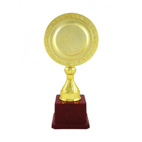 Shiny Gold Plate Fiber Trophy 