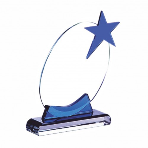 Brilliant Star Glass Trophy 