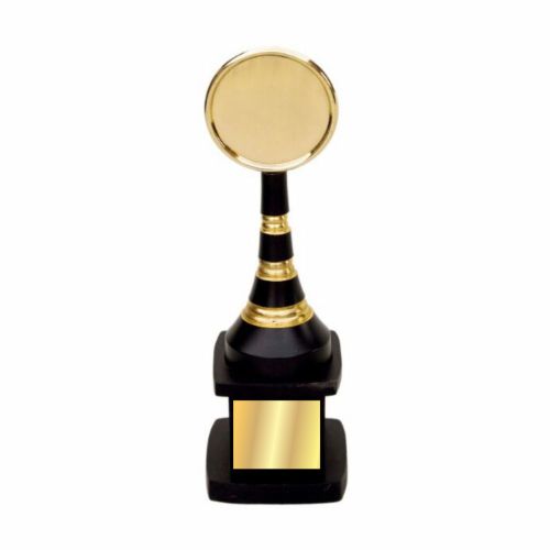 Black and Gold Metal Trophy 