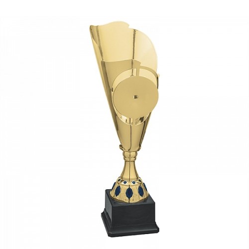 Cone Shape Golden Metal Trophy 