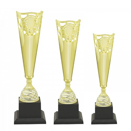 Elegant Cone Shape Metal Trophy 