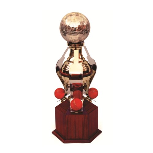 Golden Ball Cricket Metal Trophy 