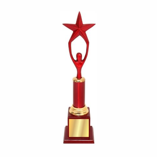 Red Figurine Star Metal Trophy 