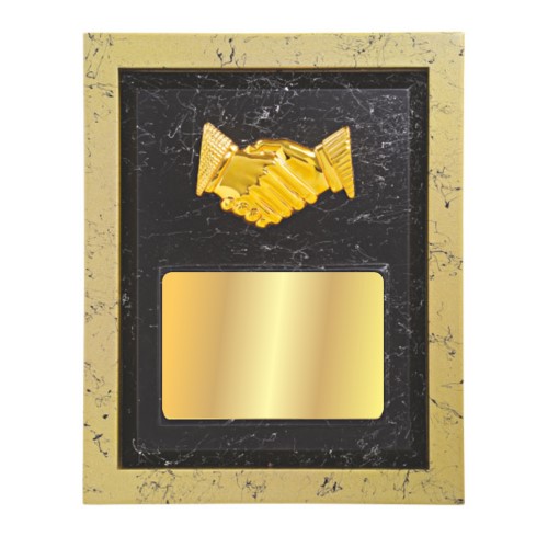 Black and Gold Wooden Award Plaque 