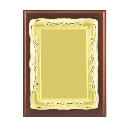 Brown Wooden Plaque with Golden Foil 