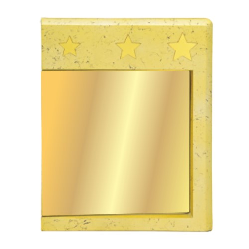 Gold Finish Wooden Plaque Award 