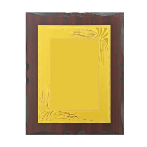 Simple Wooden Plaque with Golden Foil 