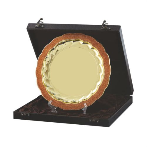 Decorative Golden Salver Plate 