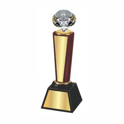 Ample Diamond Wooden Trophy 