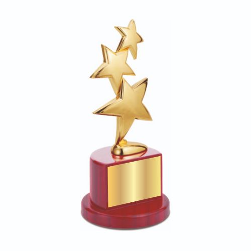 3 Star Metal Trophy